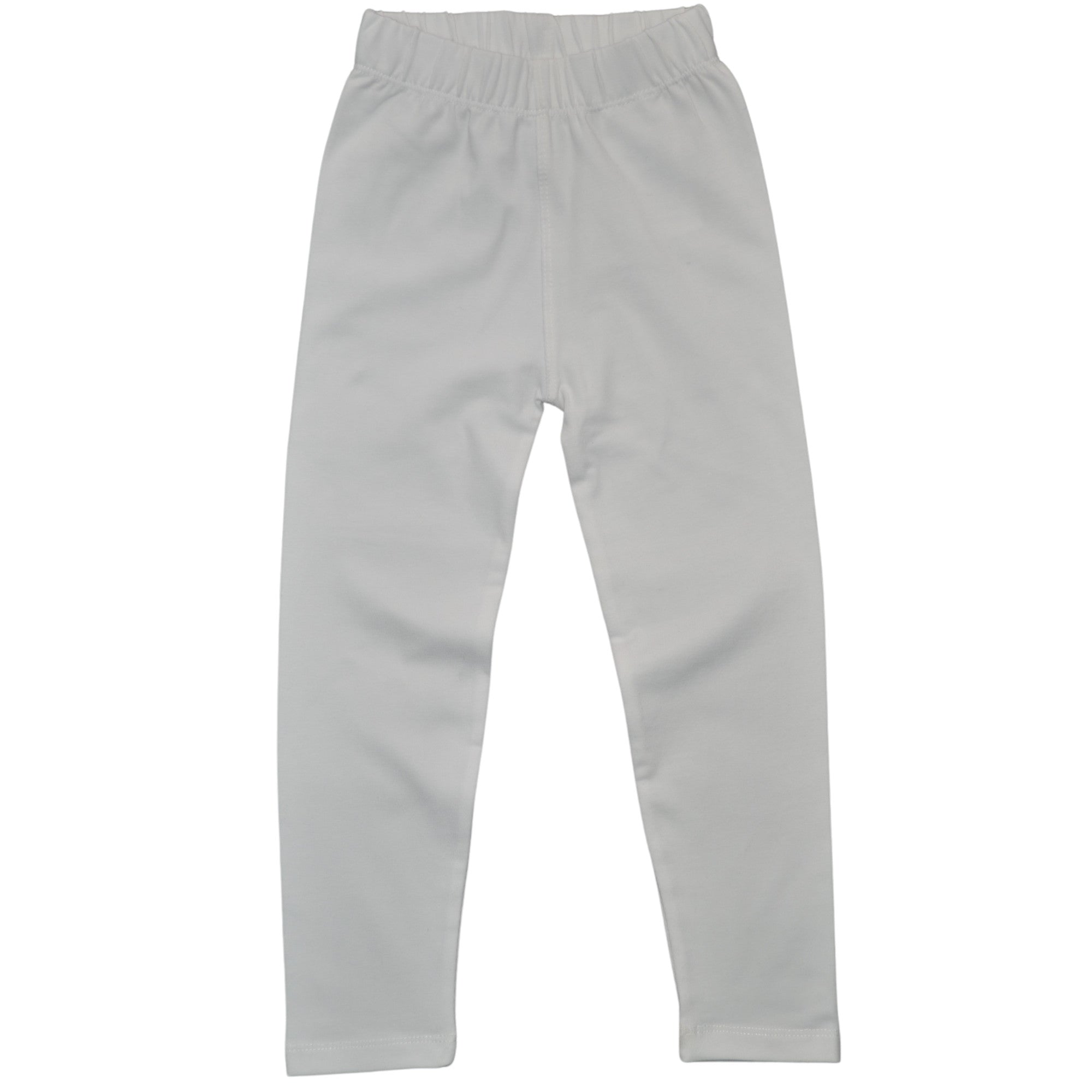 Mini-Mädchen Leggings Weiß Baumwolle