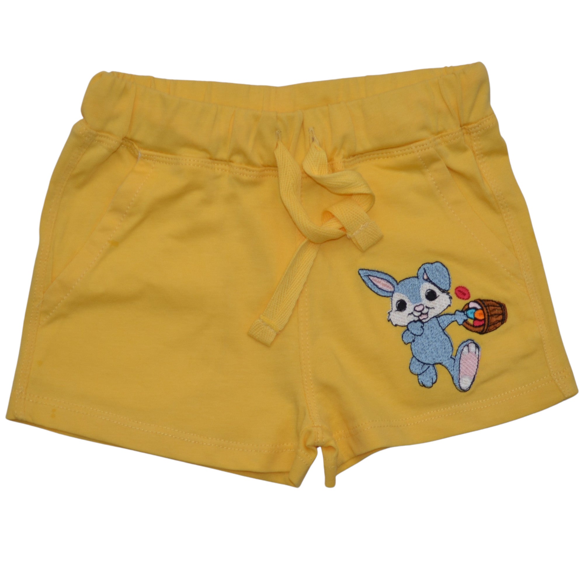 Mini-Mädchen Shorts Baby Shorts Gelb Hase