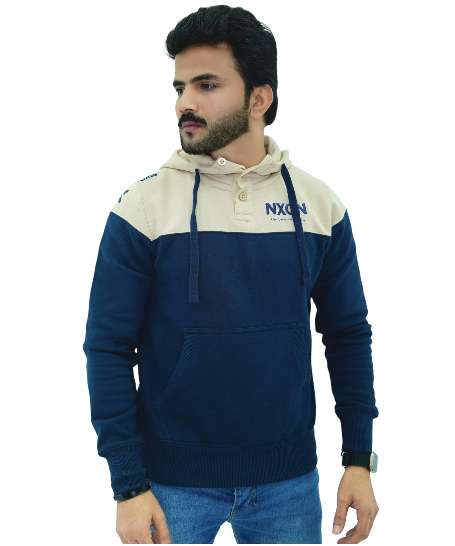 Herren Hoodie Kapuzenpullover Haut&Blau