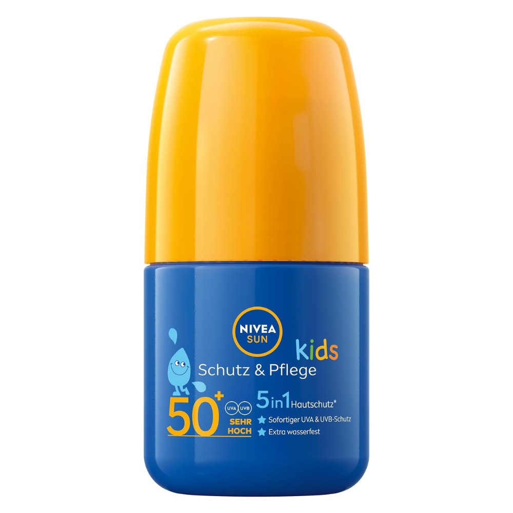 NIVEA SUN Kids Schutz & Pflege Kinder Sonnencreme Roll-on mit LSF 50+ 50ml