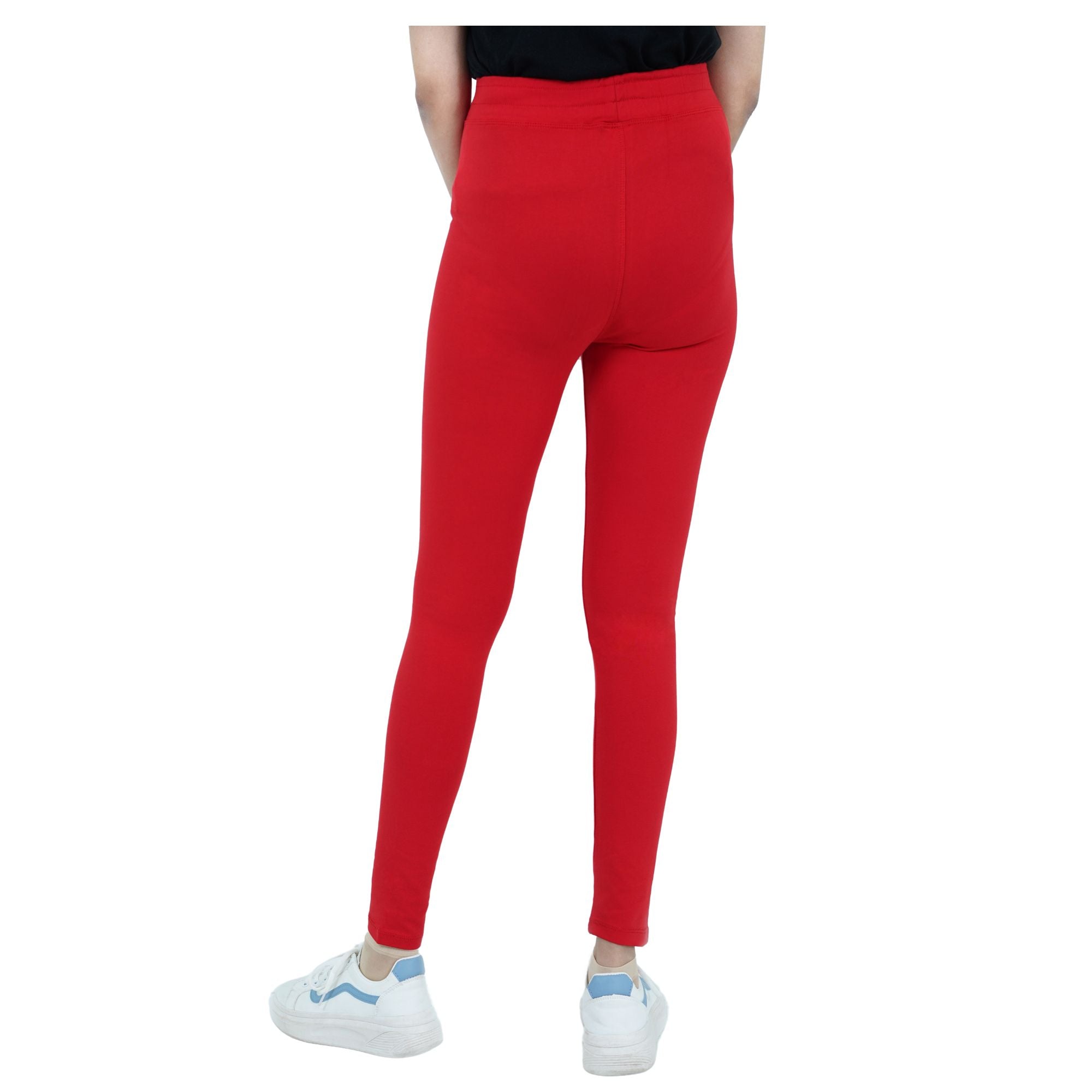 Damen Leggings aus 100% Baumwolle Rot