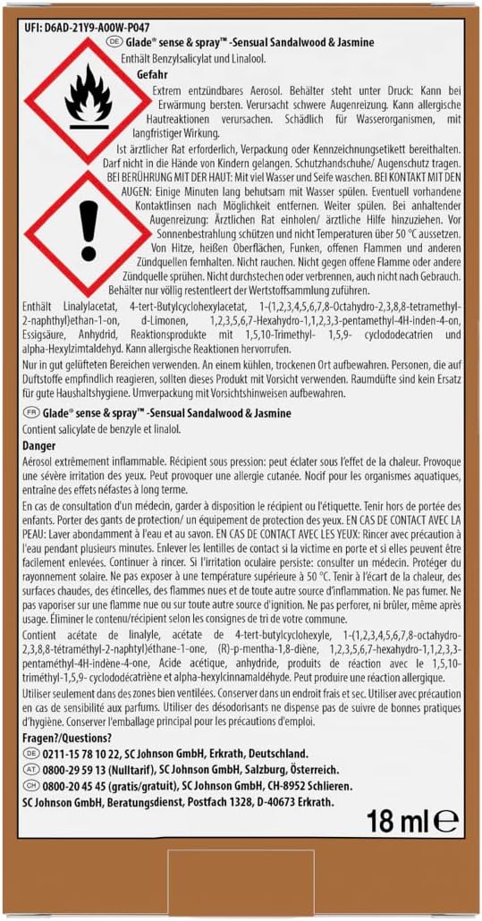 Glade Sense & Spray, Raumduft Mit Bewegungssensor, Halter & 1 Nachfüller