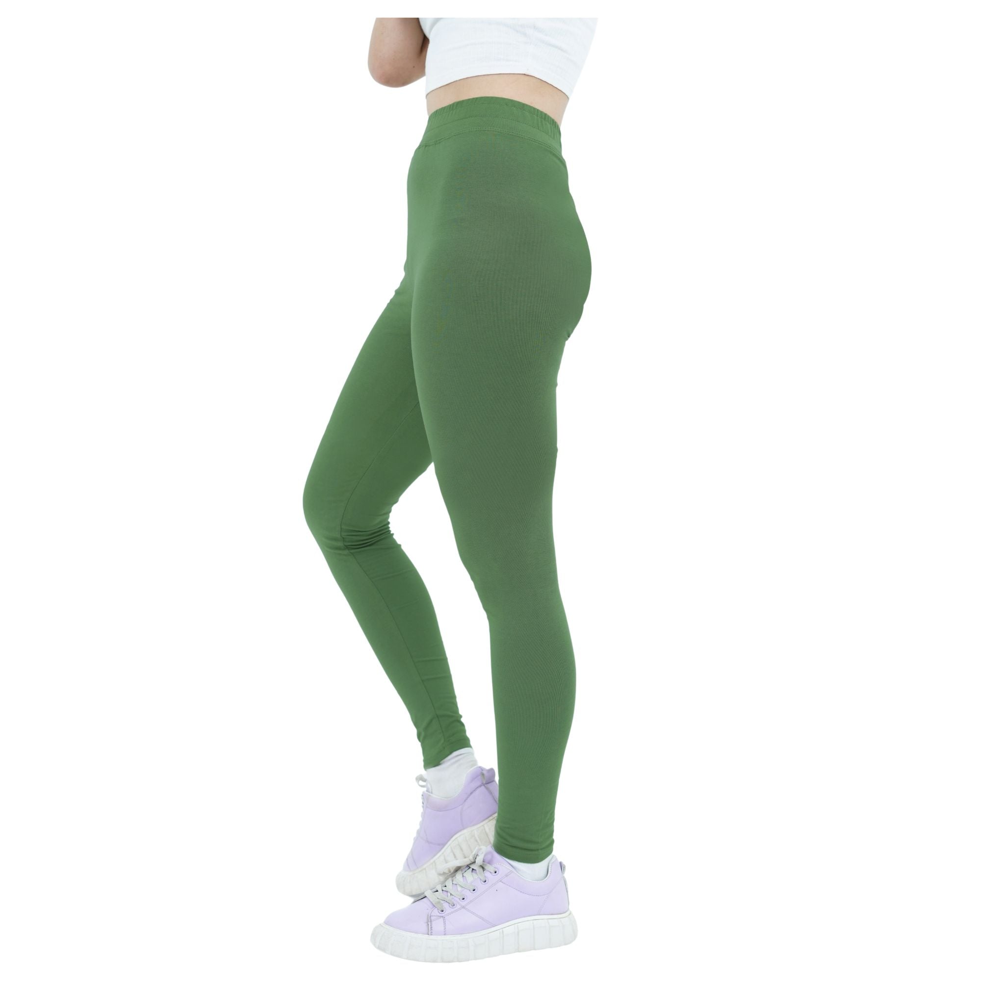 Damen Leggings aus 100% Baumwolle Grün