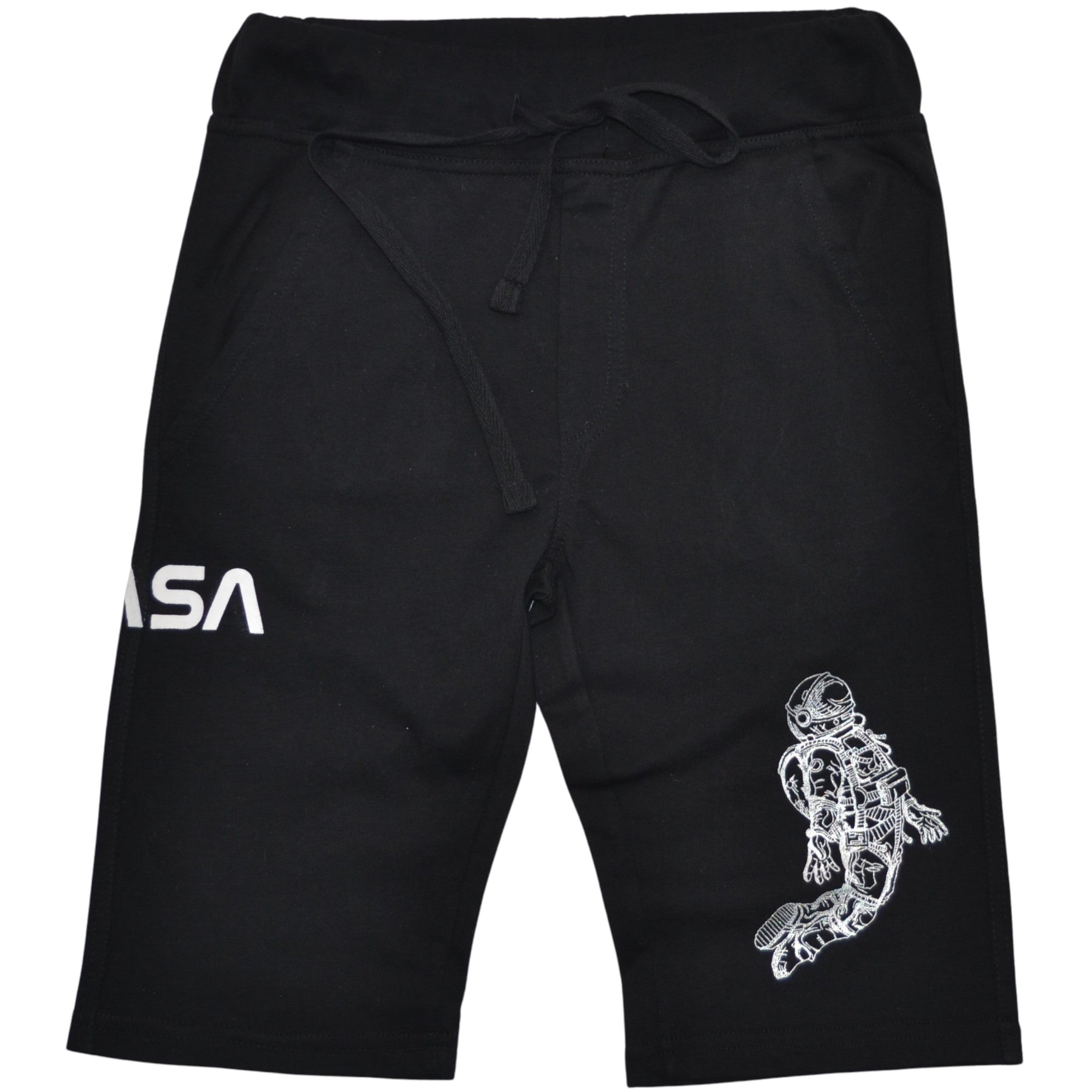 Jungen Bermuda-Shorts Schwarz Nasa und Astronaut