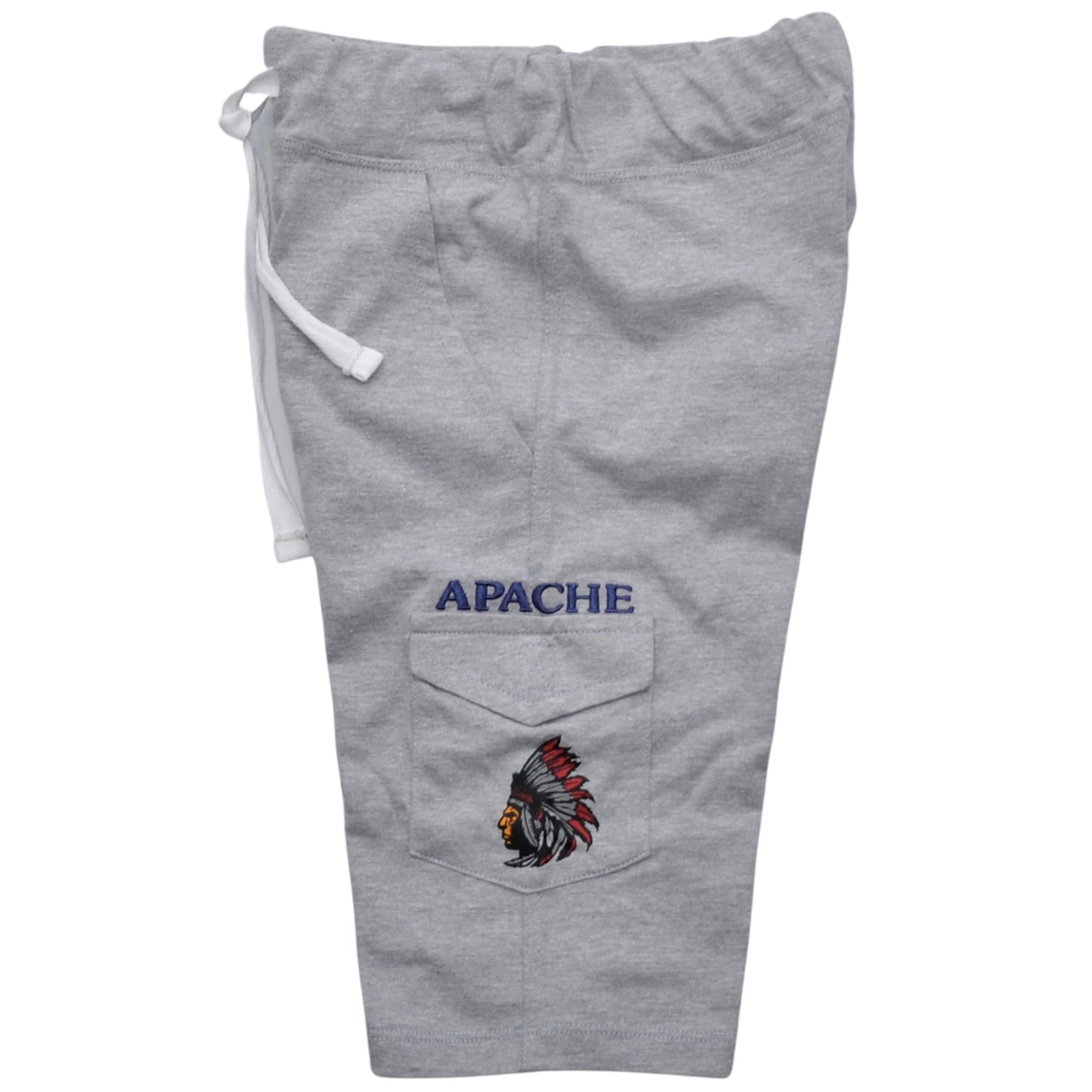 Jungen Bermuda-Shorts Grau Roter Indianer