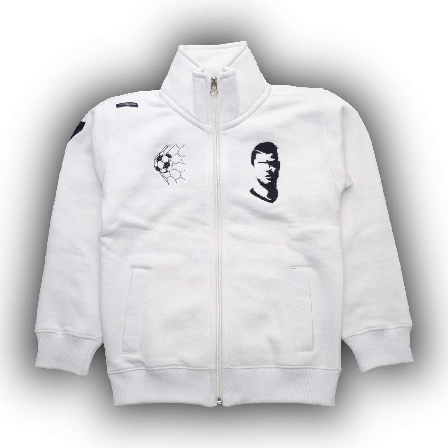 Jungen Sweatshirt Sweatjacke Pullover weiß