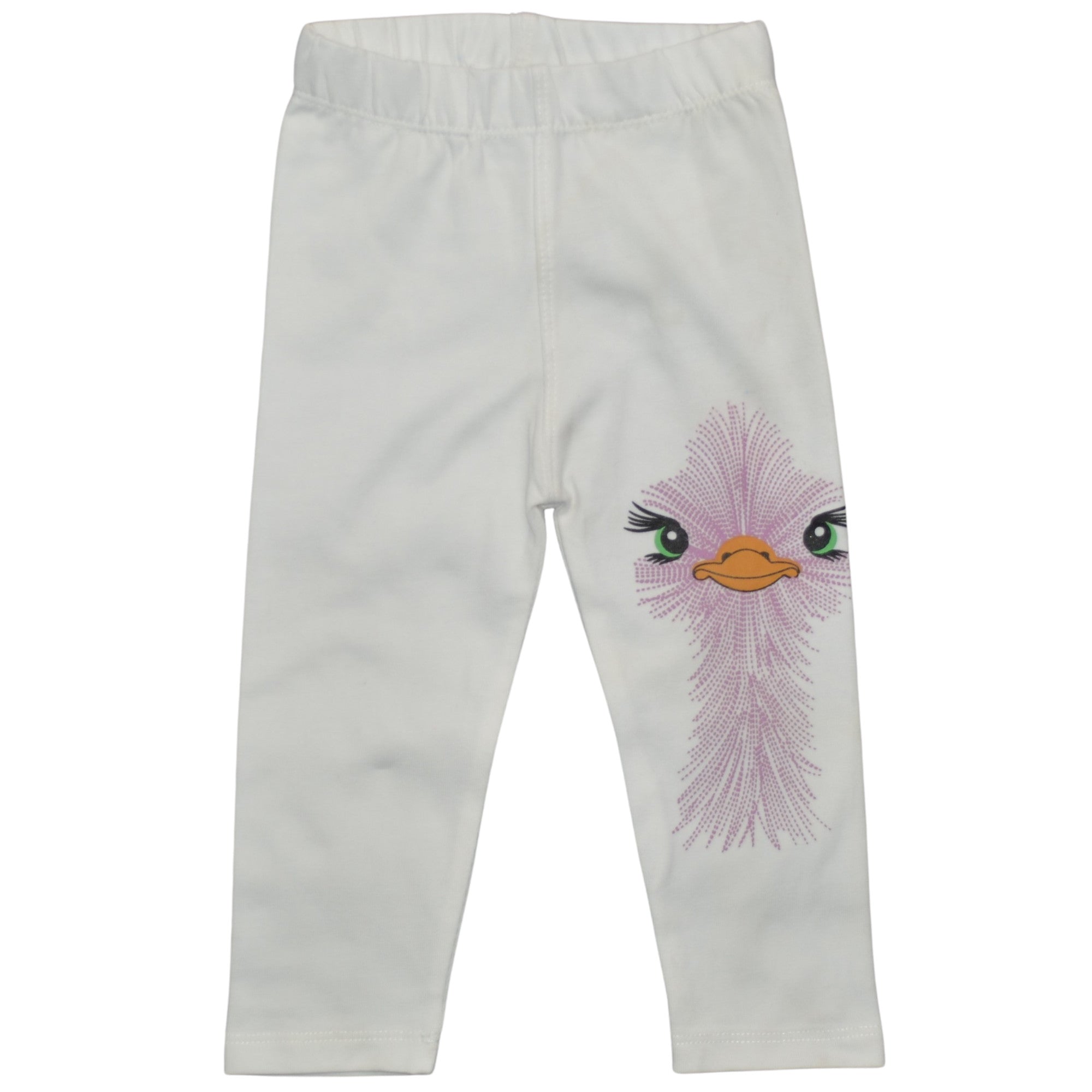 Mini-Mädchen Leggings Weiß Strauß