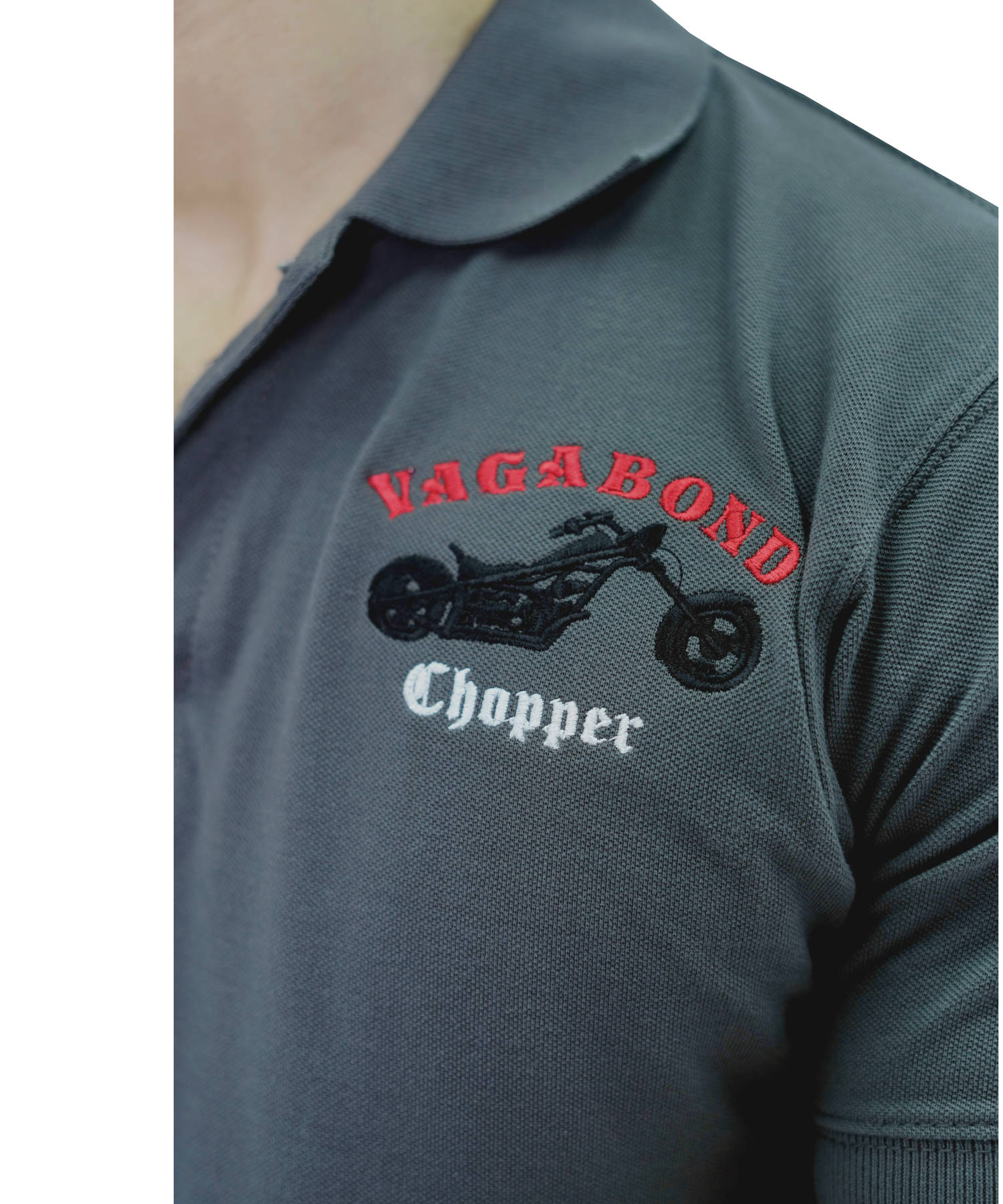 Herren Poloshirt Pique 100% Baumwolle Slim Fit Kurzarm Stickerei Armeegrün Bergsteiger