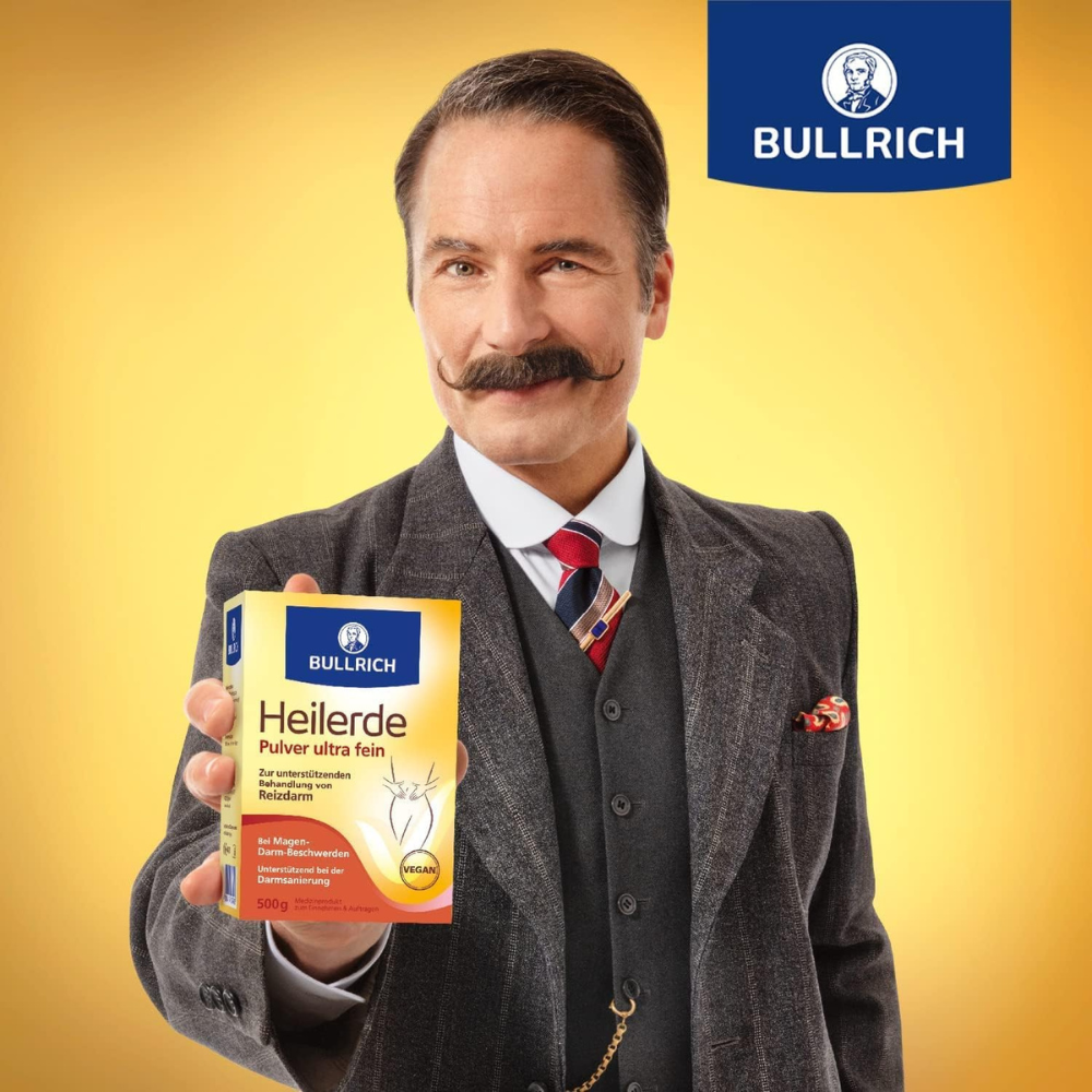Bullrich Heilerde Pulver Darmsanierung Akne bei Magen-Darm-Beschwerden 500g