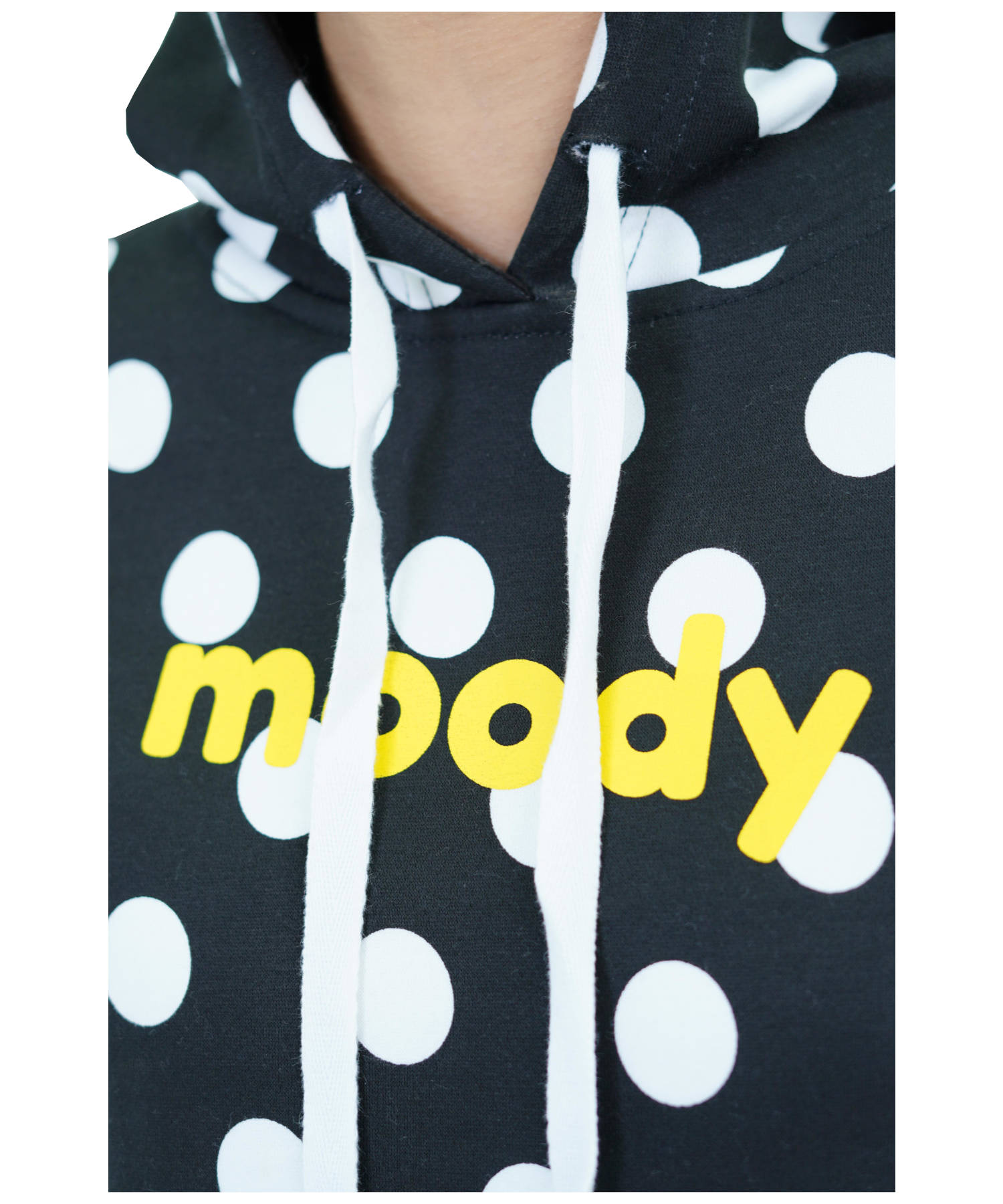 Damen Hoodie Kapuzenpullover Schwarz.