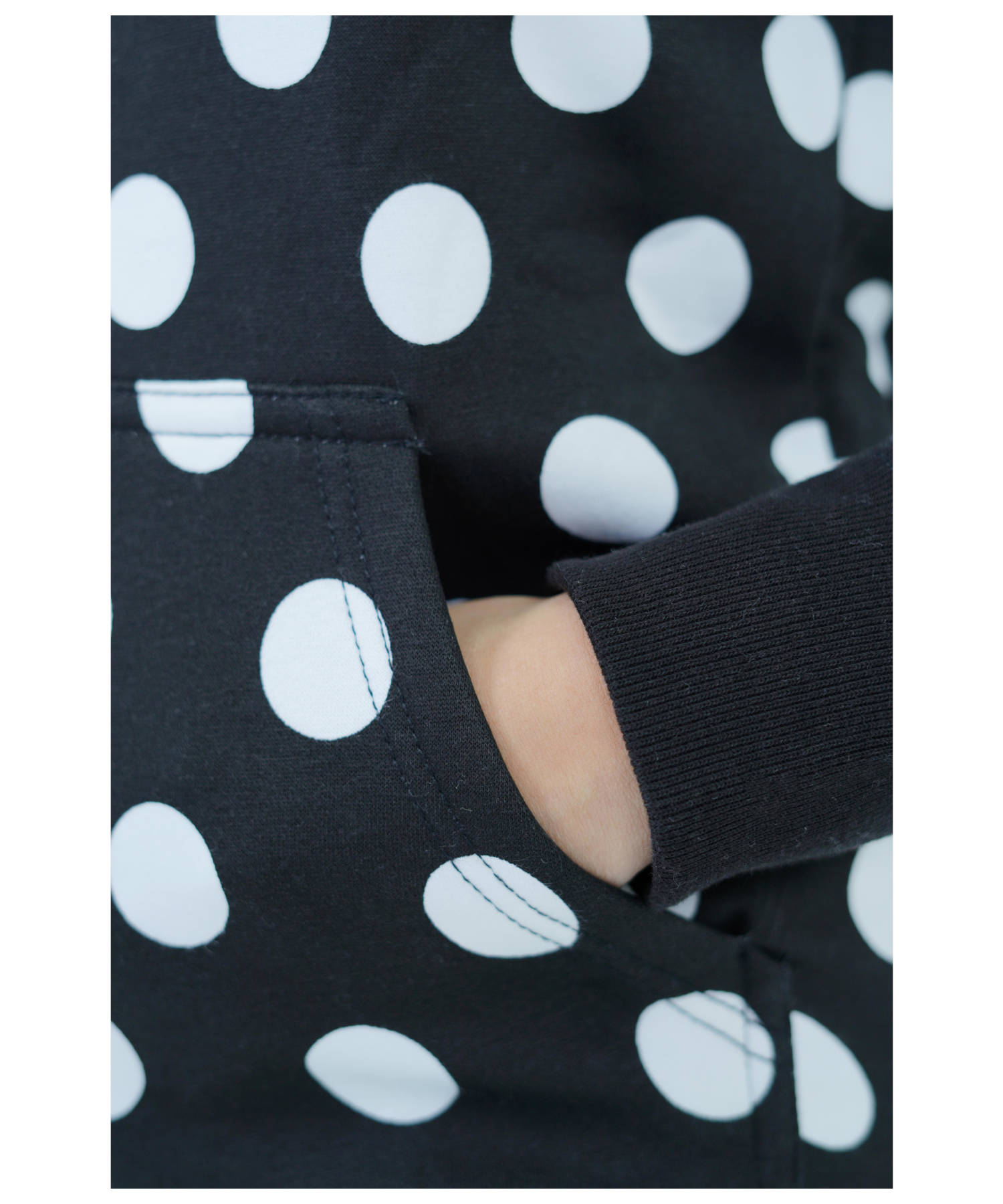 Damen Hoodie Kapuzenpullover Schwarz.