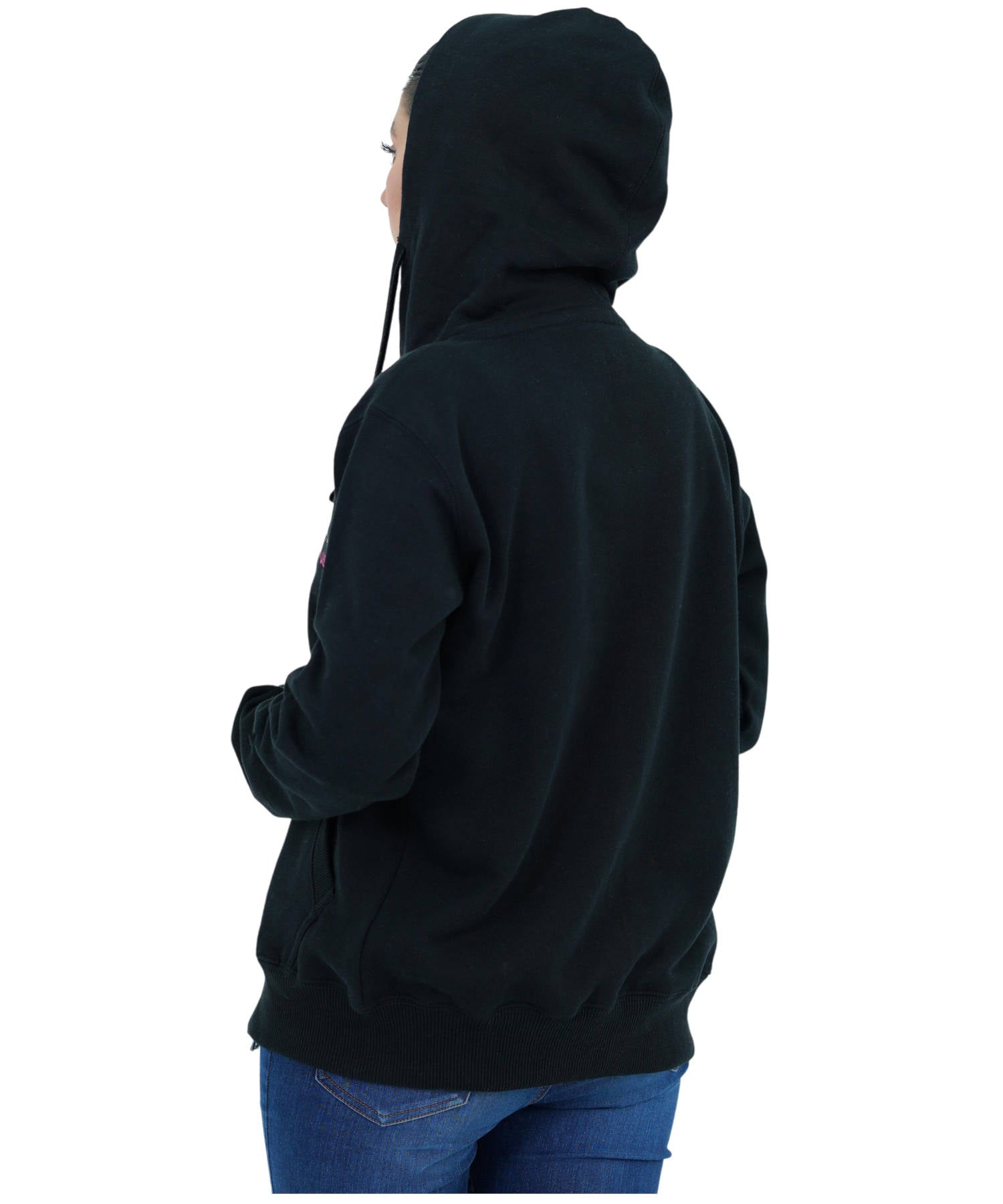 Damen Kapuzensweatjacke Hoodie mit Reißverschluss Lila