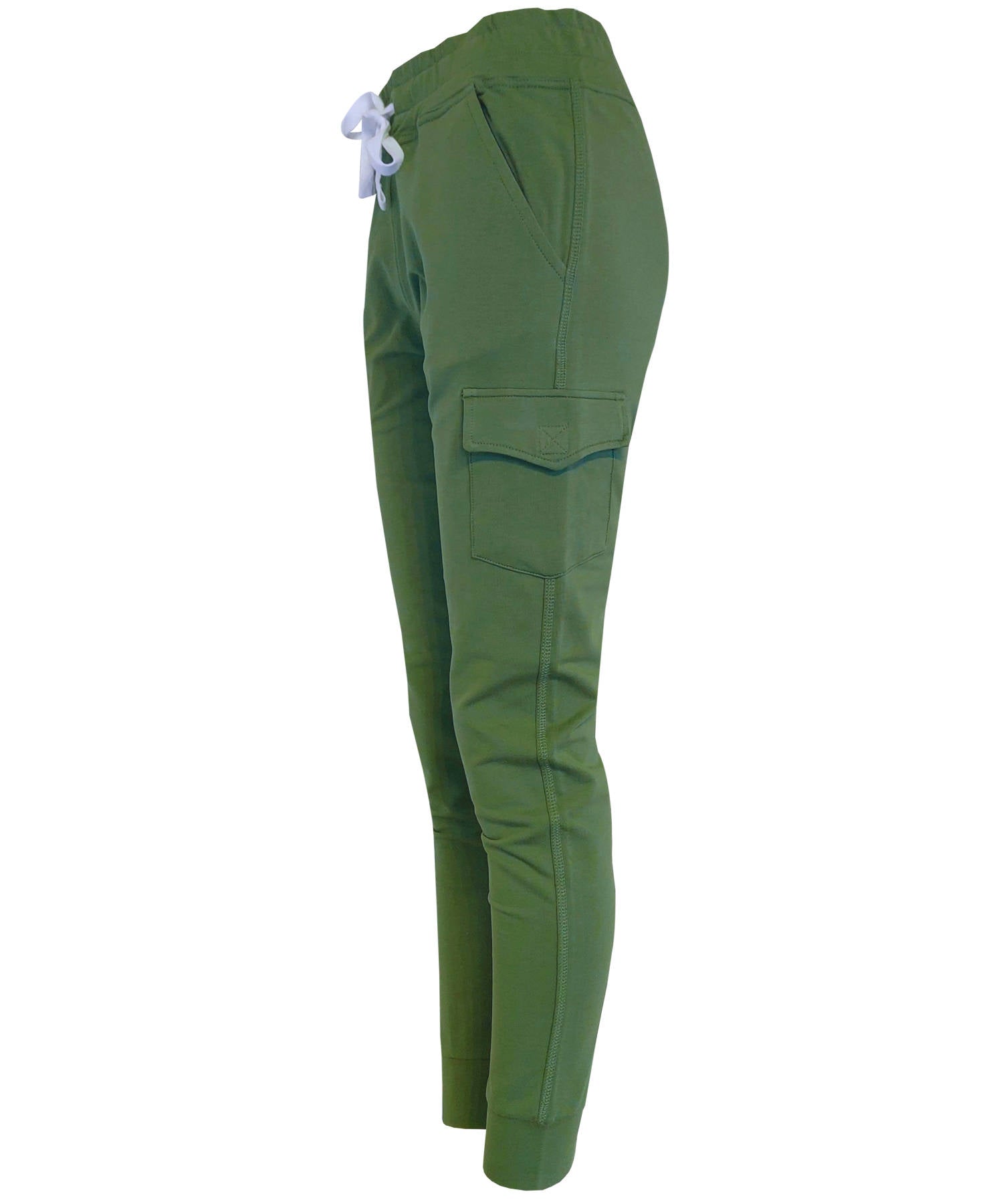 Damen Jogginghose Avocardo mit Seitentaschen aus Baumwolle Slim Fit