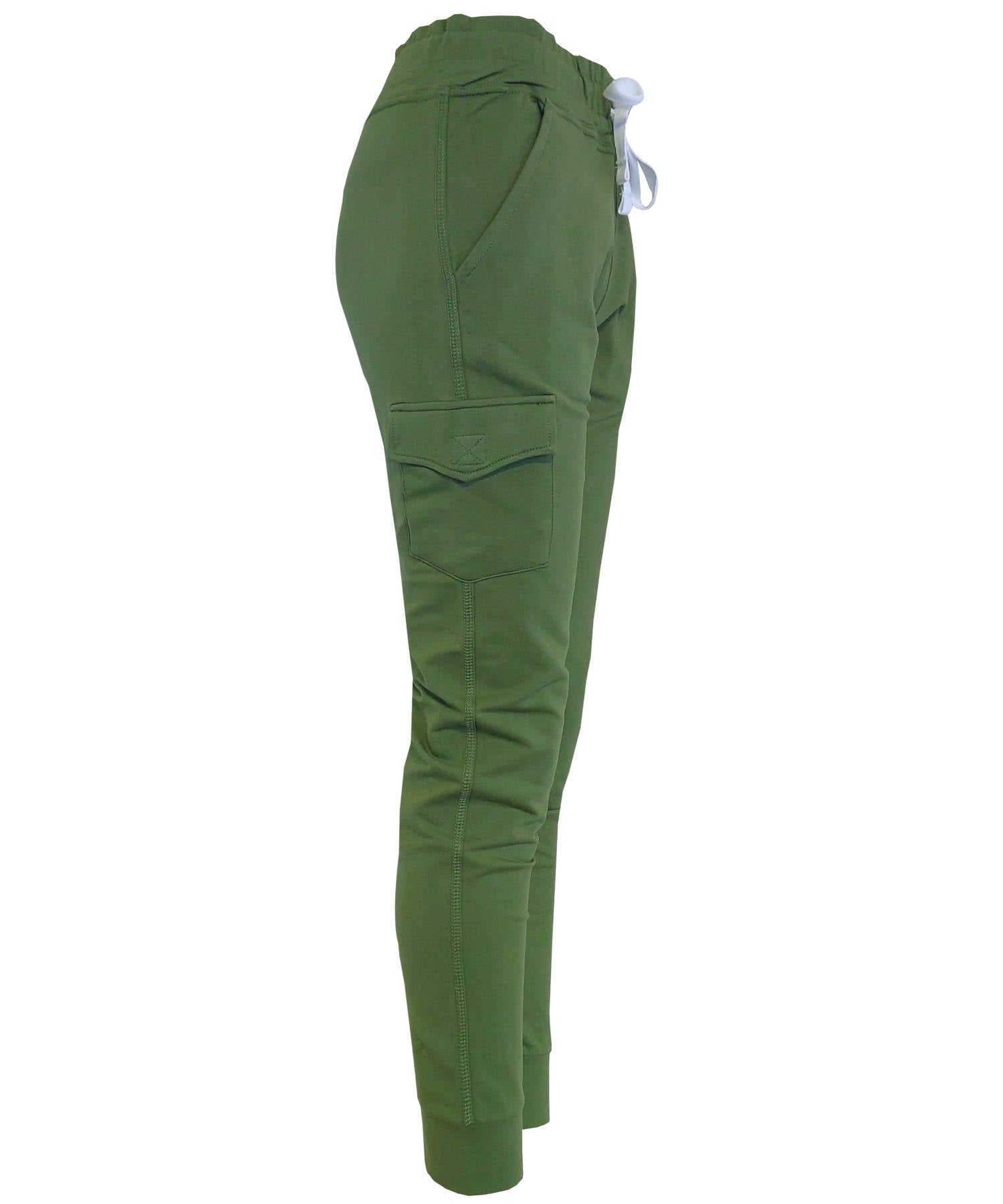 Damen Jogginghose Avocardo mit Seitentaschen aus Baumwolle Slim Fit