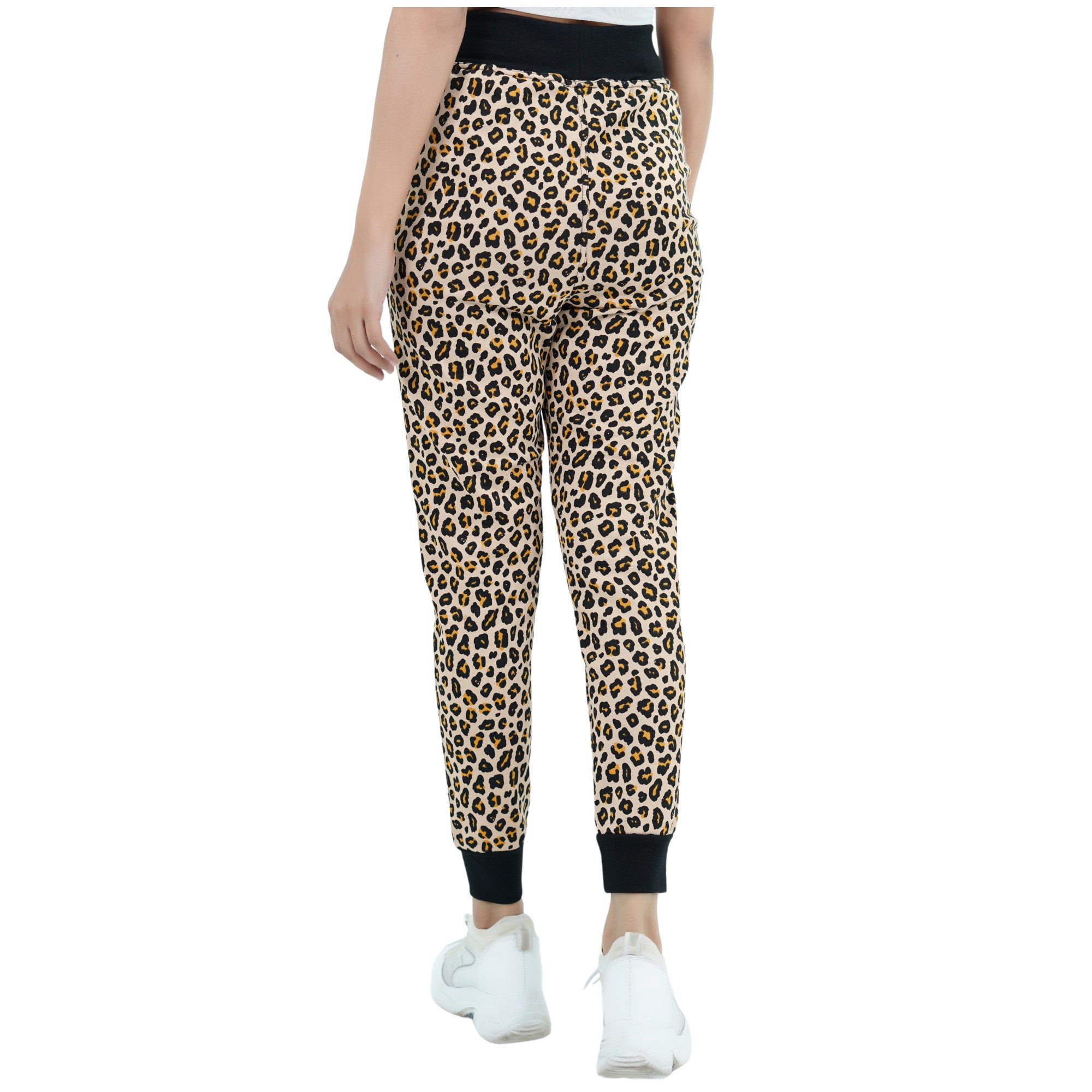 Damen Jogginghose Cheetah aus Baumwolle Slim Fit