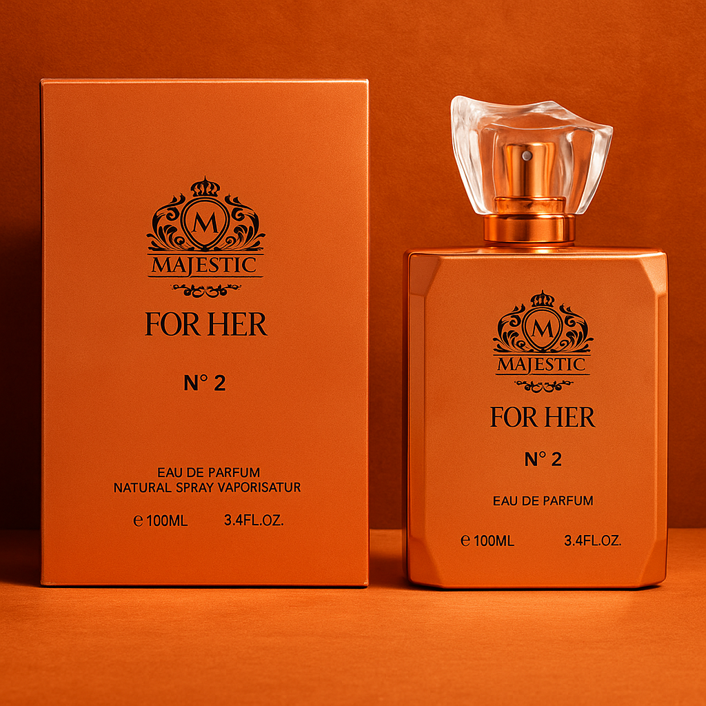 Eau de Parfum Majestic No.2 for Her Inspiriert von Bitter Peach Made in UK 100 ml